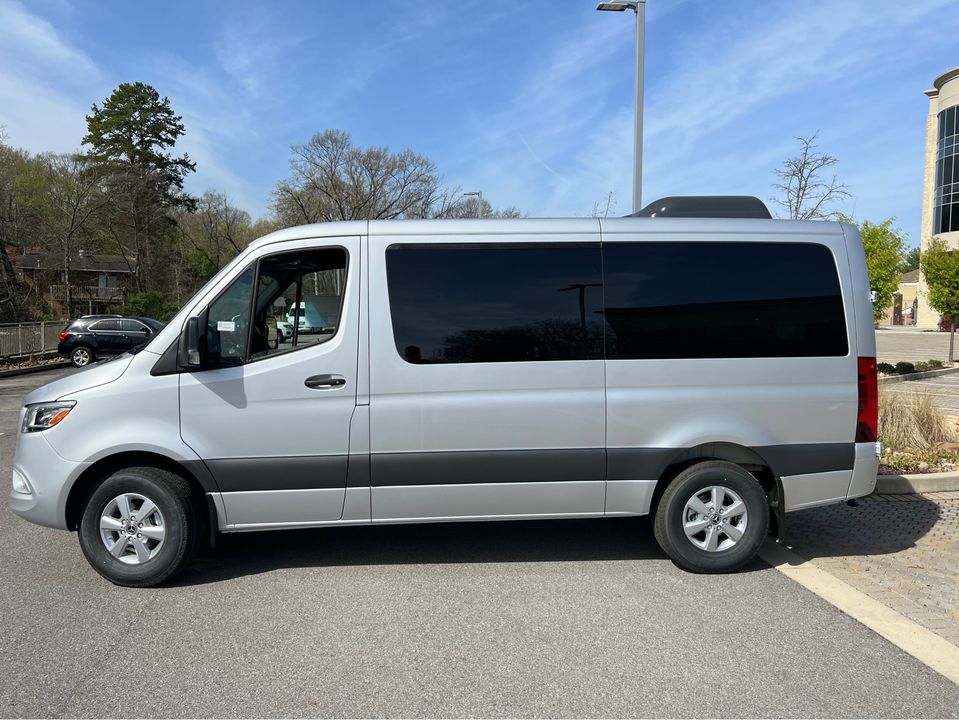 2023 Sprinter 2500 12 Passenger RWD Gas Van Iridium Silver